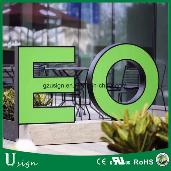 Wholesale China Factory Outdoor Advertising Business Laser Cut Luminous Words Aluminum Lighted LED Illuminated Sign Frontlit Acrylic Channel Letter