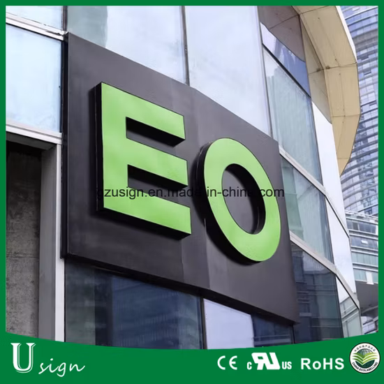 Wholesale China Factory Outdoor Advertising Business Laser Cut Luminous Words Aluminum Lighted LED Illuminated Sign Frontlit Acrylic Channel Letter