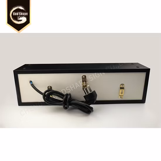 알루미늄 프레임이 있는 스크린 인쇄된 직사각형 라이트 박스 사인