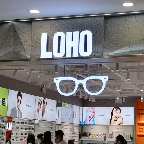 도매 맞춤형 채널 문자, 3D 발광 문자, LED 간판, 금속 케이스, 로고 디스플레이에 사용되는 문자