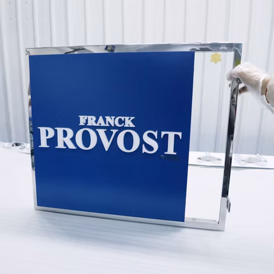 표시 캐비닛을 통한 LED 금속 푸시, 광고용 옥외 LED 블레이드 표시