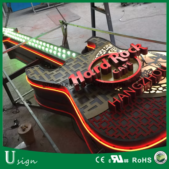 도매 중국 공장 옥외 광고 상점 레이저 컷 빛나는 단어 알루미늄 조명 LED 조명 기호 전면 조명 아크릴 채널 편지